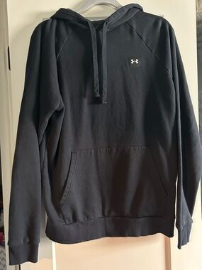 Under Armour Black Pullover Hoodie with Chest Logo